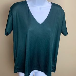 Emerald green Zara top